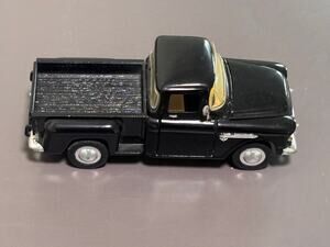 1955 Chevy Stepside Black Diecast Pickup Truck 1:36 Scale Sunnyside  SS5602